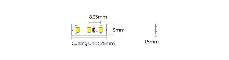 LED стрічка OLEDIM PS-2835-120-IP20-8.8W-4000К-12V 7771271 фото