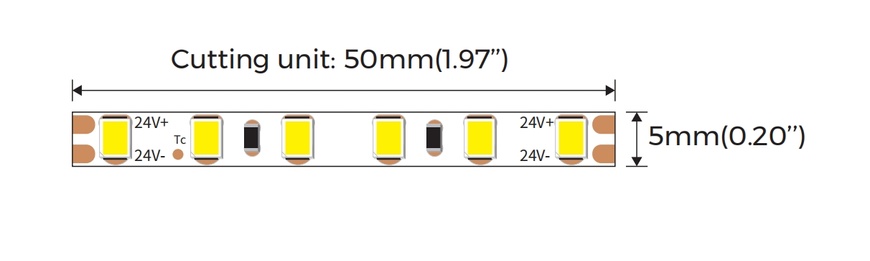 LED лента OLEDIM PS-2835-120-IP20-8.8W-4000К-24V 7771274 фото