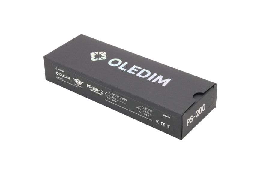 Блок питания OLEDIM PS-200-12V 16.7A 200W 7771310 фото